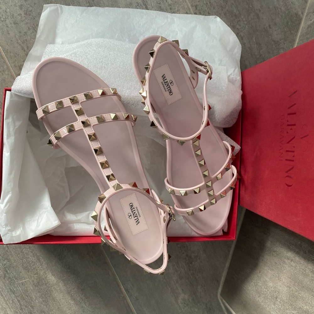 Valentino Rockstud Gladiator Sandals